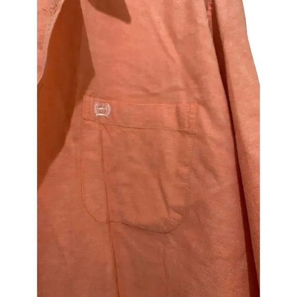 Cinch Orange Long Sleeve Button-Down Casual Shirt Size Large - Picture 4 of 4